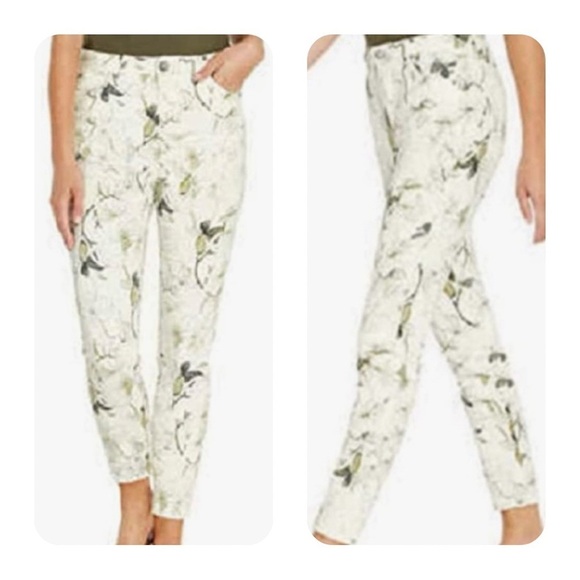 Buffalo Jeans Womens 10/30 Havana High Rise Ankle Skinny Boho Floral Stretch NWT - Picture 1 of 11